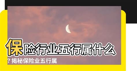 保險業五行|保險業五行屬性知多少